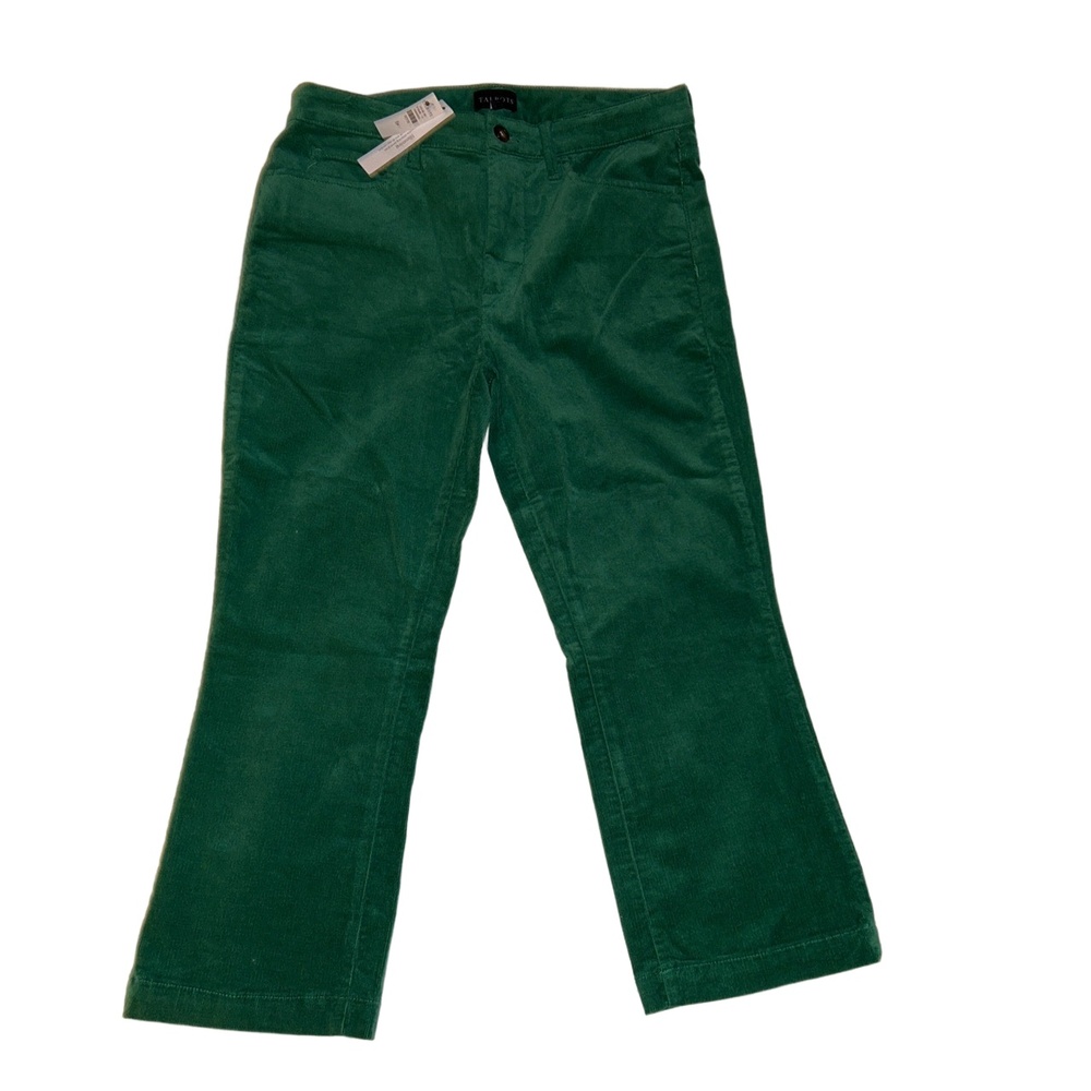 Talbots Green Corduroy Bootcut Womens Pants Size Petite 6